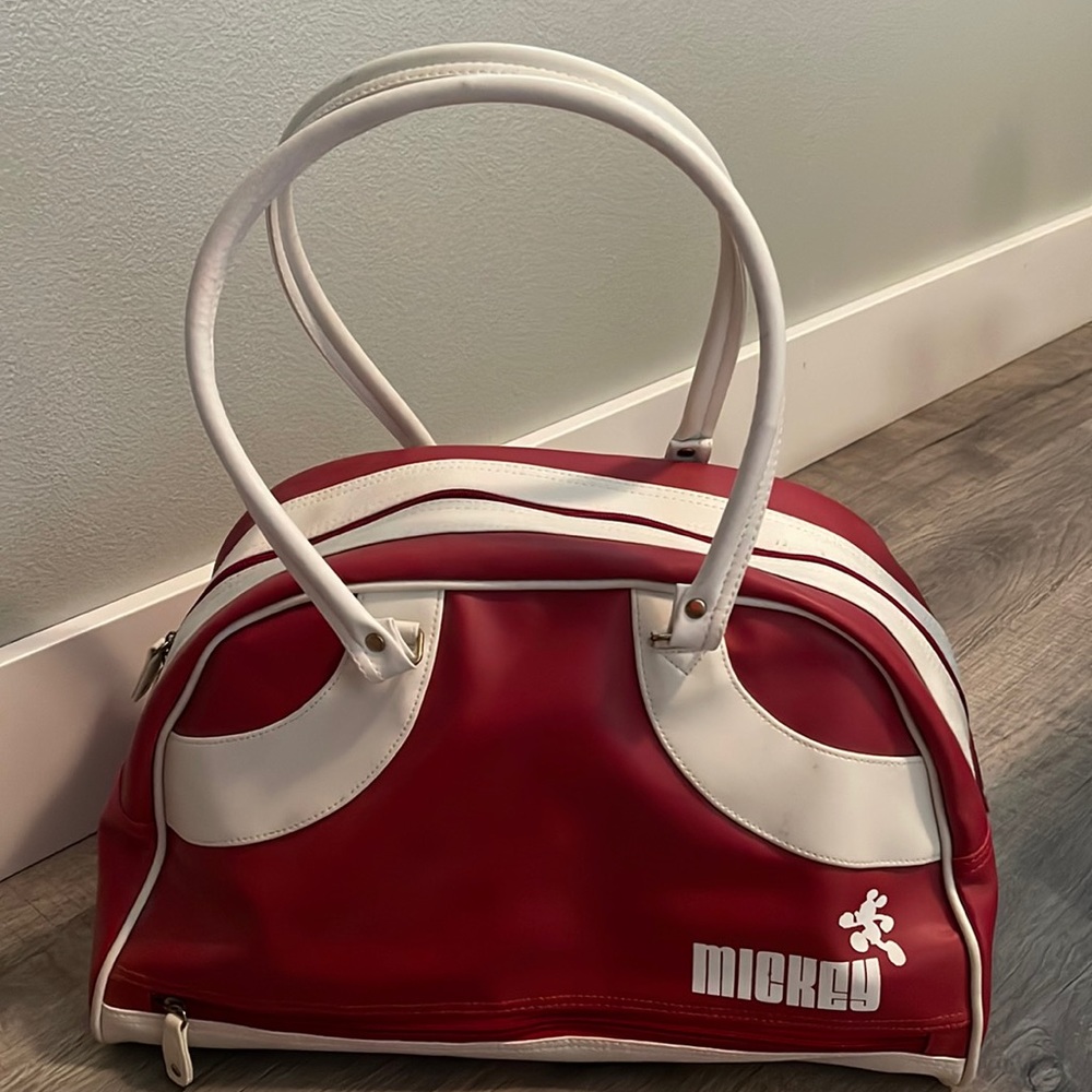 Disney Mickey Red and White Gym Bag